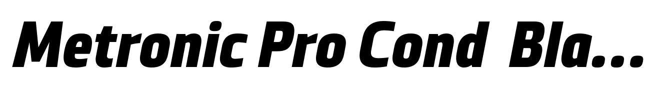Metronic Pro Cond  Black Italic